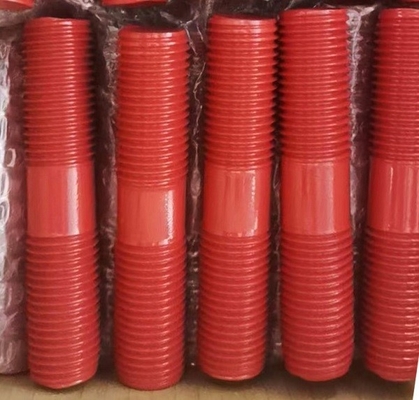 কেনা PTFE ডবল শেষ বল্টু / কার্বন ইস্পাত অশ্বপালনের বোল্ট UNC থ্রেড online manufacture