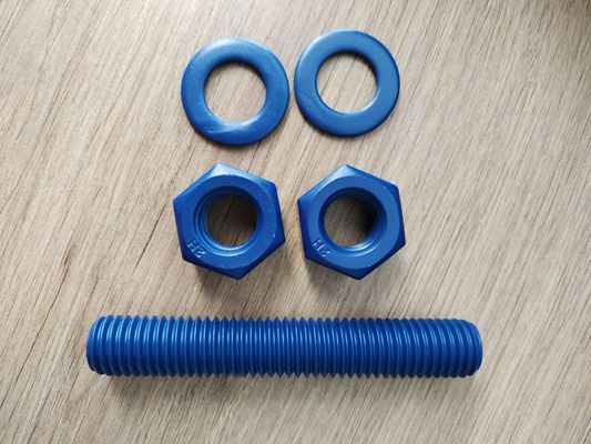 কেনা Good Partner for Stud Bolt c/w 2 Heavy Hex Nuts & 2 Plain Washers Totally with PTFE Coating Finish অনলাইনে উৎপাদন