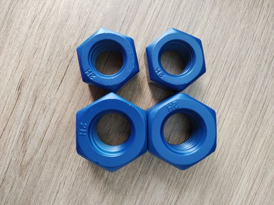 কেনা Heavy Hexagon Nuts Made of A194 2H with Blue PTFE Coating অনলাইনে উৎপাদন