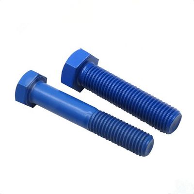 কেনা সম্পূর্ণ / অর্ধেক UNC / UNF / BSW থ্রেড সহ M2-M52 রঙিন PTFE আবরণ হেক্স হেড বোল্ট online manufacture