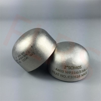 স্টিল ট্যাঙ্কের জন্য ডুয়াল সার্টিফাইড ASTM A403 WP316/316L বাট-ওয়েল্ড স্টিল এন্ড ক্যাপ