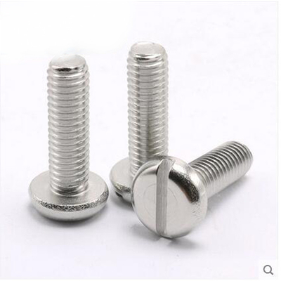 বিভিন্ন উপকরণ GB / T 67/ BS 450 স্লট প্যান হেড মেশিন স্ক্রু BSW থ্রেড সহ